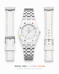Huit Blanc - bracelets compatibles