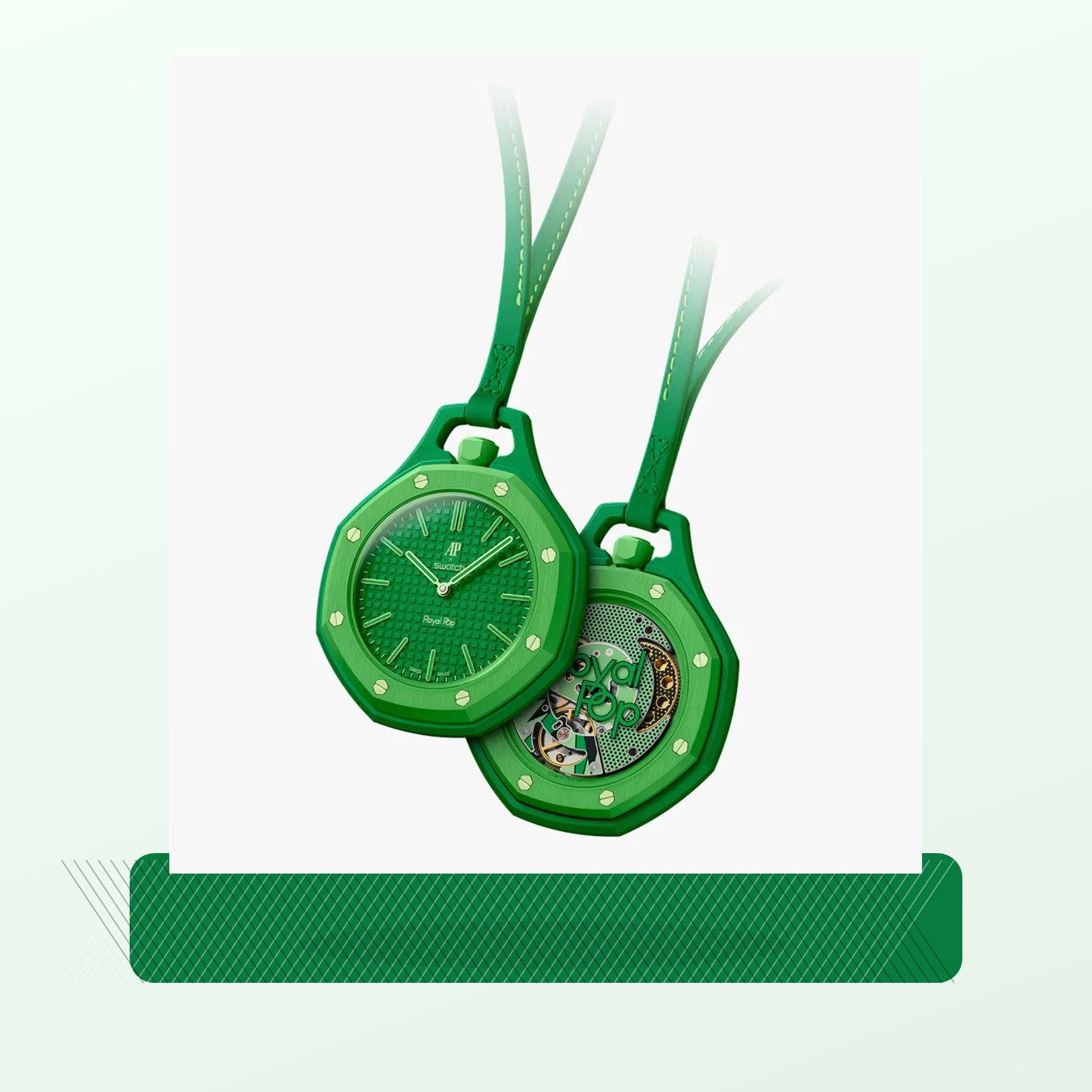 Bracelet tissu compatible Royal Pop GREEN EIGHT
