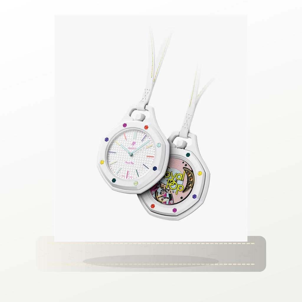 Bracelet cuir compatible Royal Pop HUIT BLANC