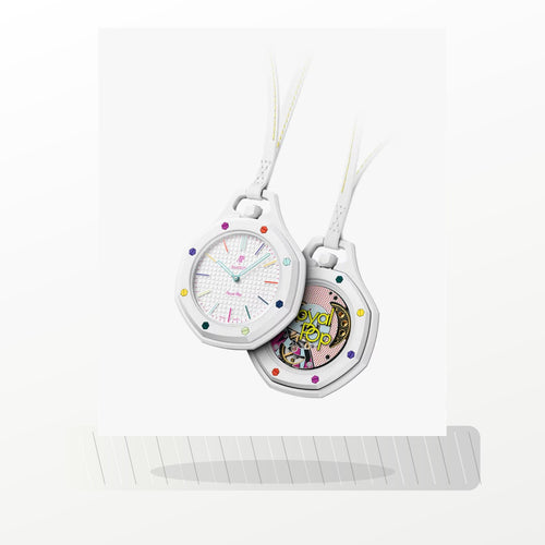 Bracelet métallique compatible Royal Pop HUIT BLANC
