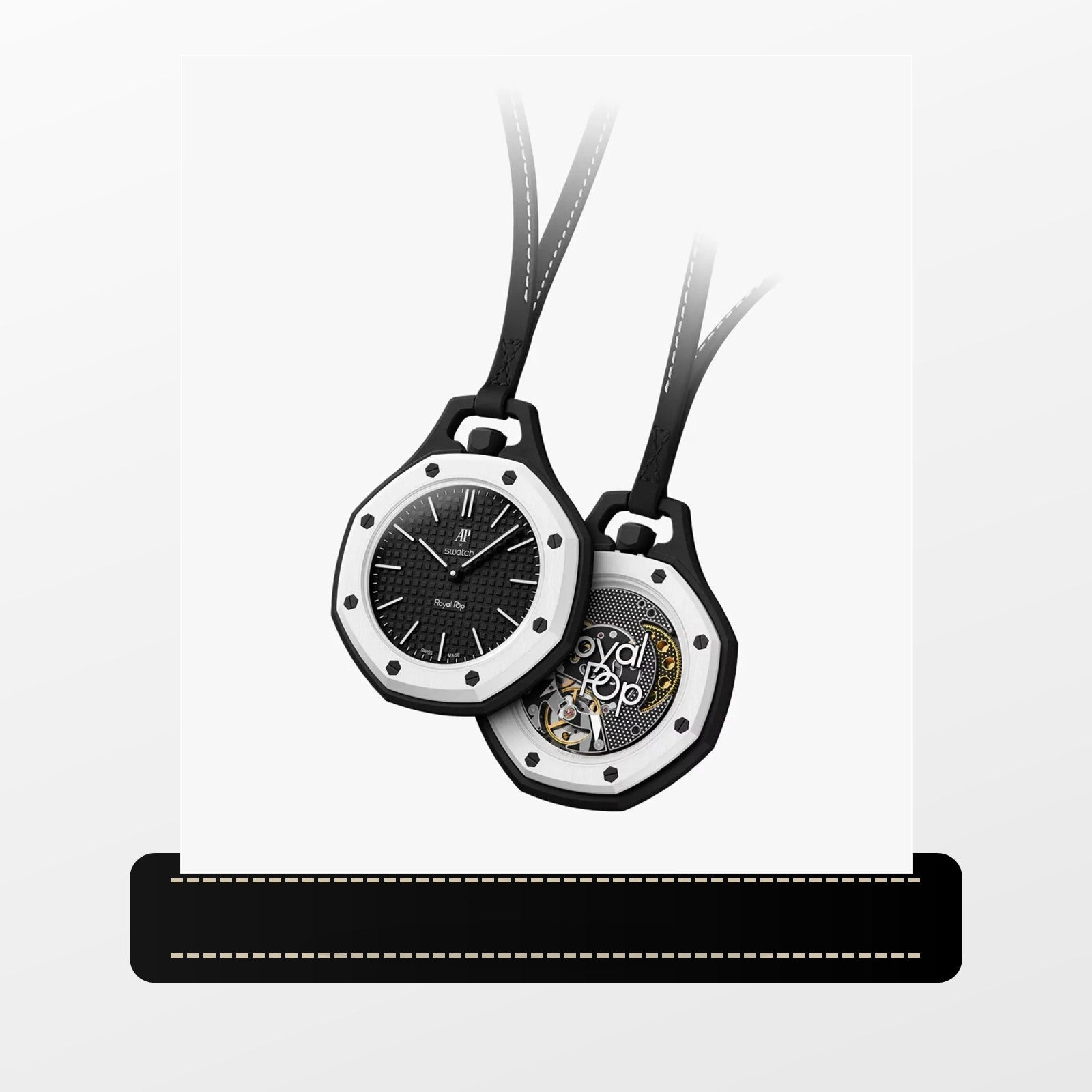 Bracelet cuir compatible Royal Pop OCHO NEGRO